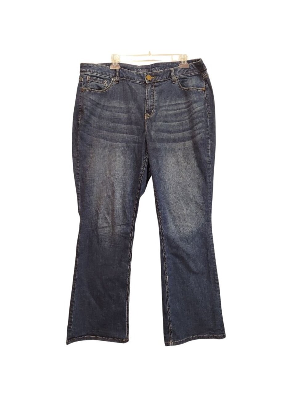 Lane Bryant Jeans Womens 16 plus blue Mid rise Bootcut Whiskered cowgirl western